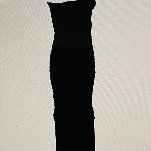 MAJORELLE REVOLVE BLACK STRAPLESS RUCHED DESIGN MAXI NWT SZ S - Picture 5 of 13